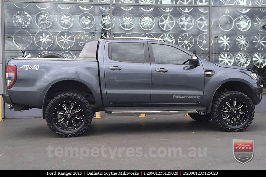 20x9.0 Ballistic Scythe Millworks on FORD RANGER 