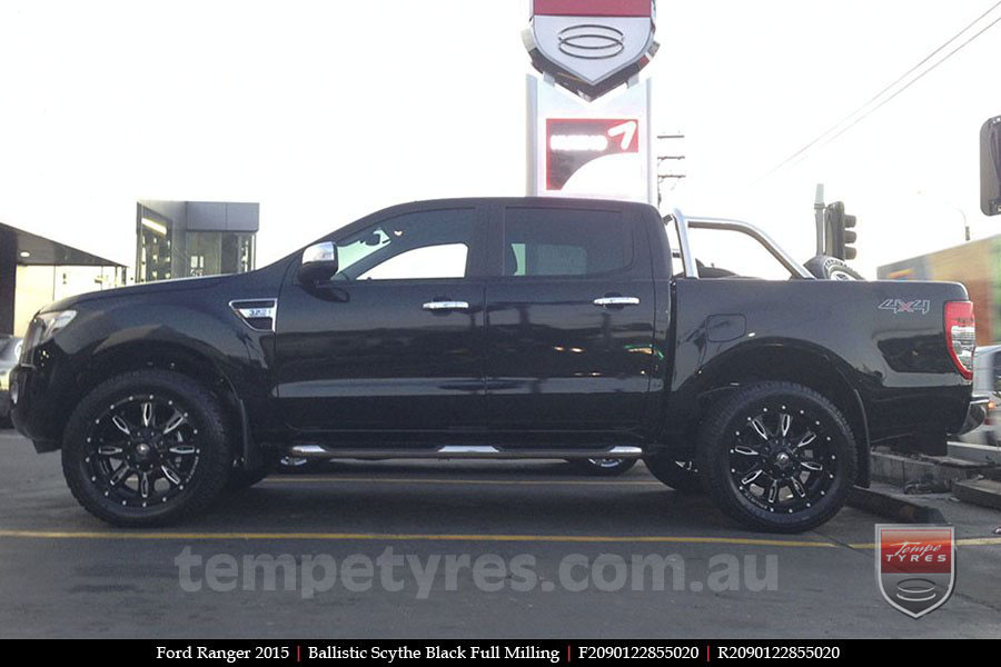 20x9.0 Ballistic Scythe Millworks on FORD RANGER 