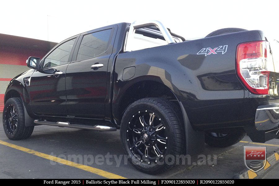 20x9.0 Ballistic Scythe Millworks on FORD RANGER 