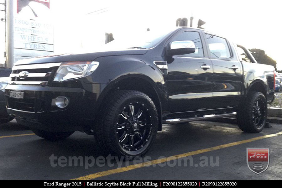 20x9.0 Ballistic Scythe Millworks on FORD RANGER 