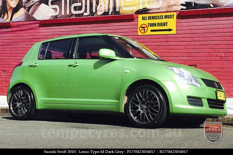 17x7.0 Lenso Type-M - DG on SUZUKI SWIFT 