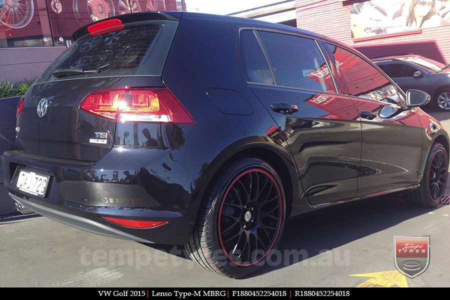 18x8.0 Lenso Type-M MBRG on VW GOLF 