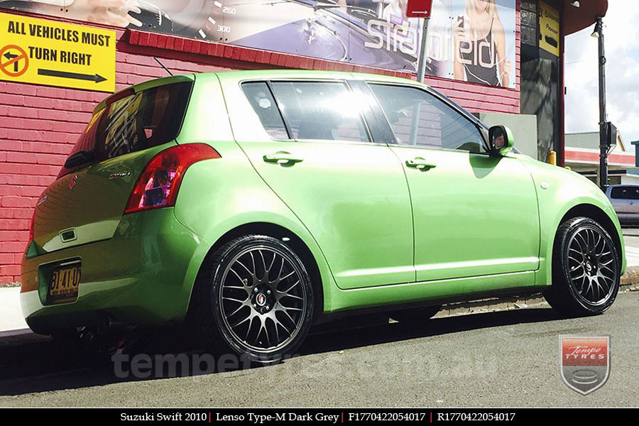 17x7.0 Lenso Type-M - DG on SUZUKI SWIFT 