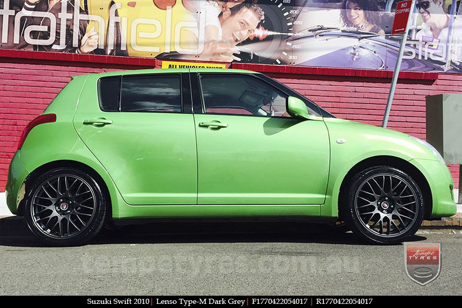 17x7.0 Lenso Type-M - DG on SUZUKI SWIFT 