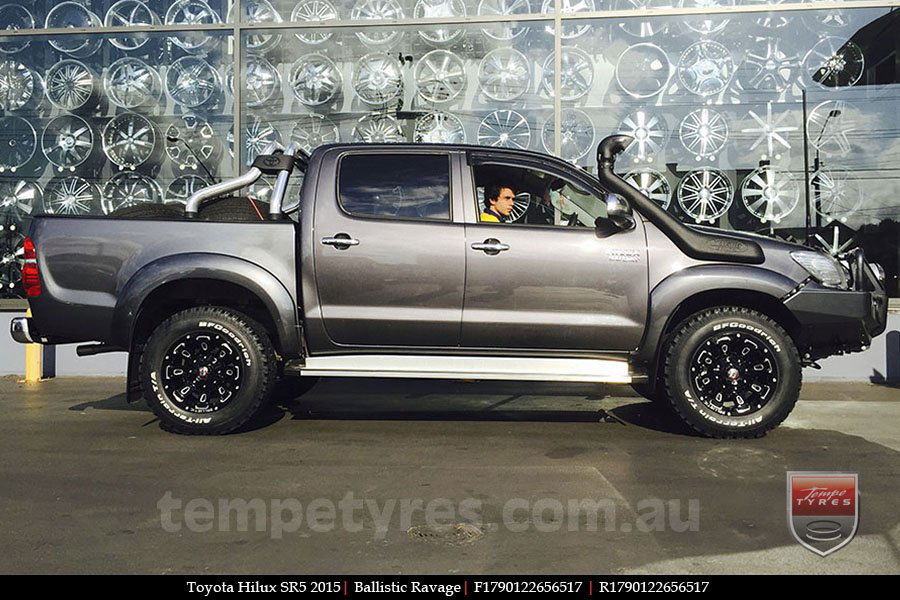 17x9.0 Ballistic Ravage Millworks on TOYOTA HILUX SR5