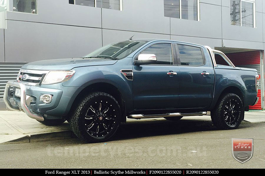 20x9.0 Ballistic Scythe Millworks on FORD RANGER 