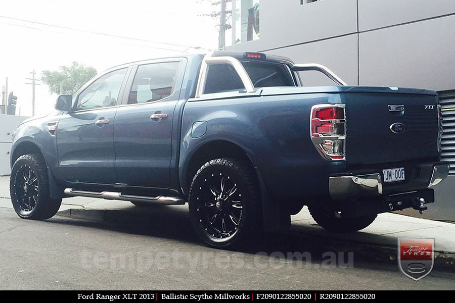 20x9.0 Ballistic Scythe Millworks on FORD RANGER