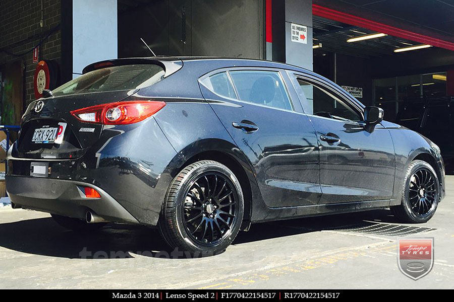 17x7.0 Lenso Speed 2 SP2 on MAZDA 3 