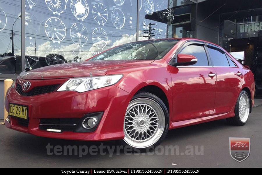 19x8.5 Lenso BSX Silver on TOYOTA CAMRY