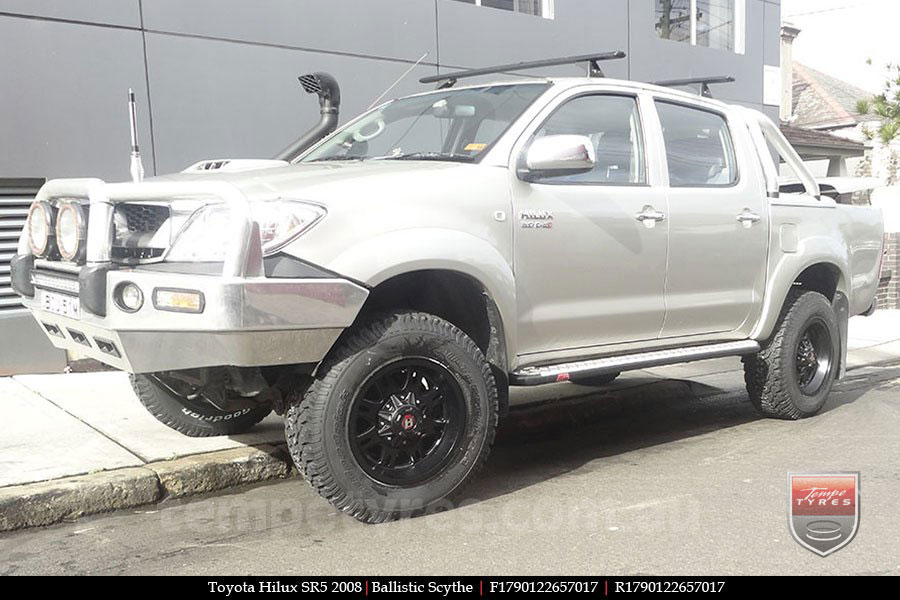 17x9.0 Ballistic Scythe on TOYOTA HILUX SR5