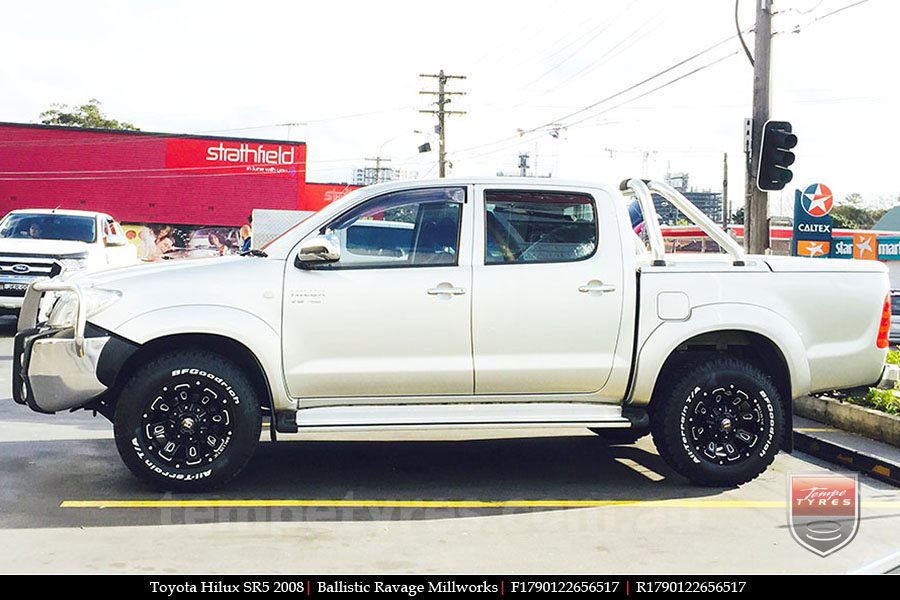 17x9.0 Ballistic Ravage Millworks on TOYOTA HILUX SR5 