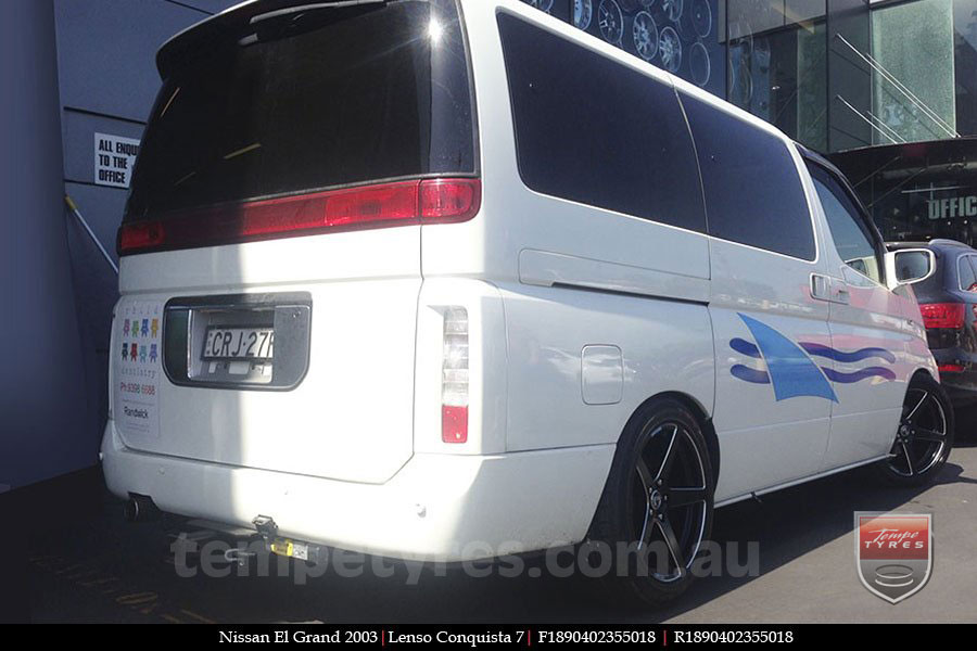 18x8.0 18x9.0 Lenso Conquista 7 SB CQ7 on NISSAN ELGRAND