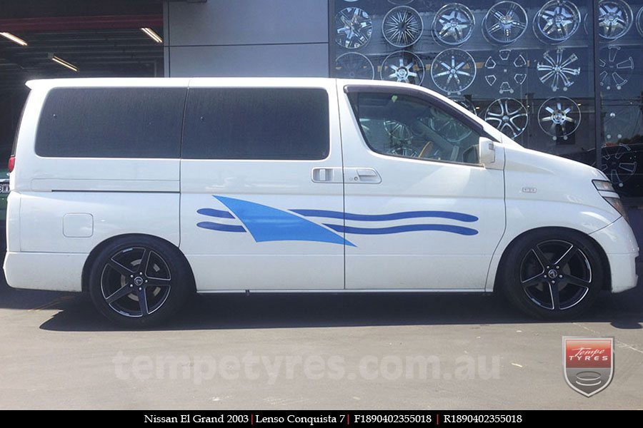 18x8.0 18x9.0 Lenso Conquista 7 SB CQ7 on NISSAN ELGRAND