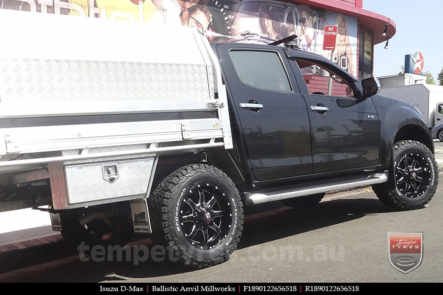 18x9.0 Ballistic Anvil Millworks on ISUZU D-MAX