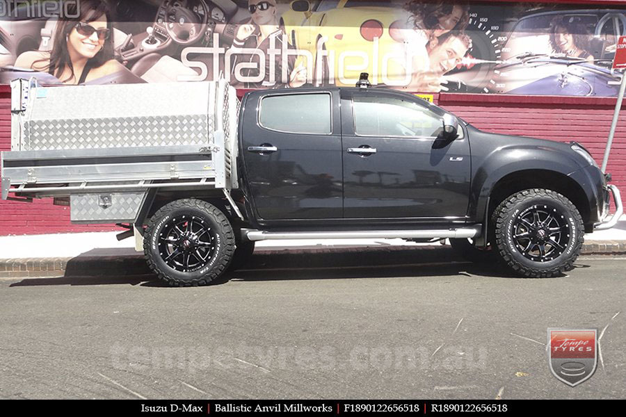 18x9.0 Ballistic Anvil Millworks on ISUZU D-MAX