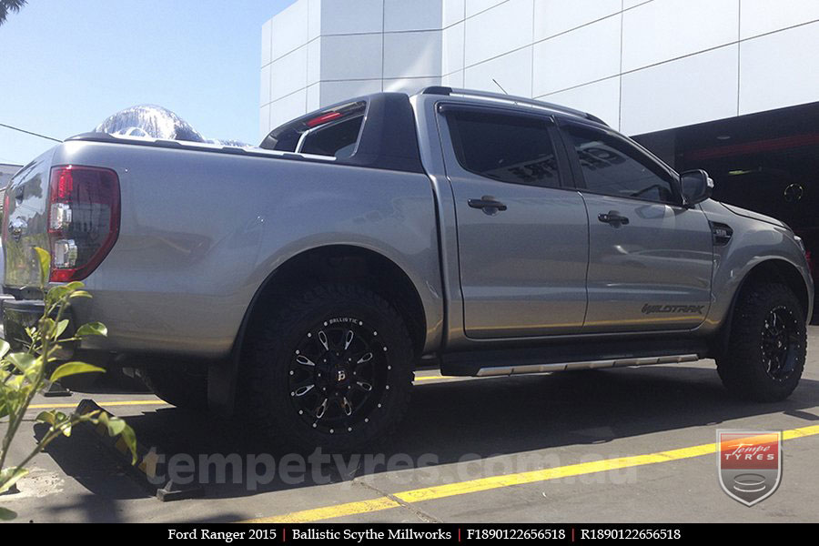 18x9.0 Ballistic Scythe Millworks on FORD RANGER