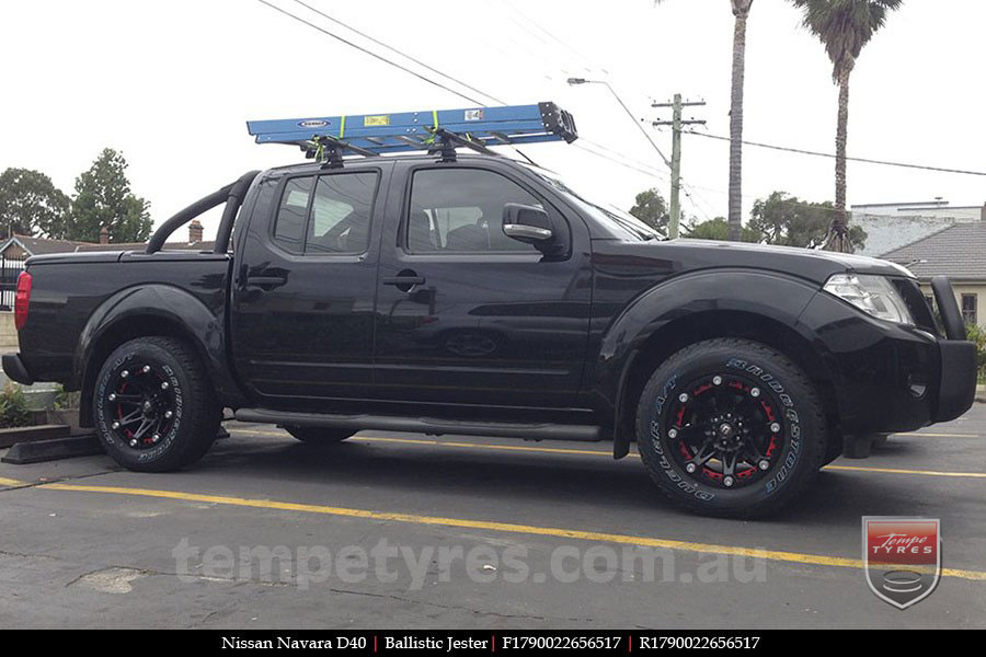 17x9.0 Ballistic Jester on NISSAN NAVARA D40