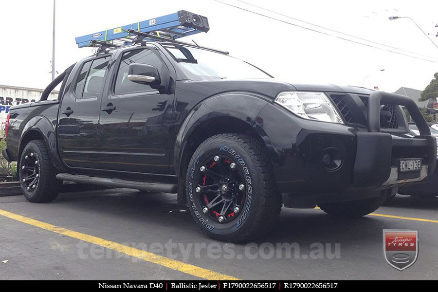 17x9.0 Ballistic Jester on NISSAN NAVARA D40