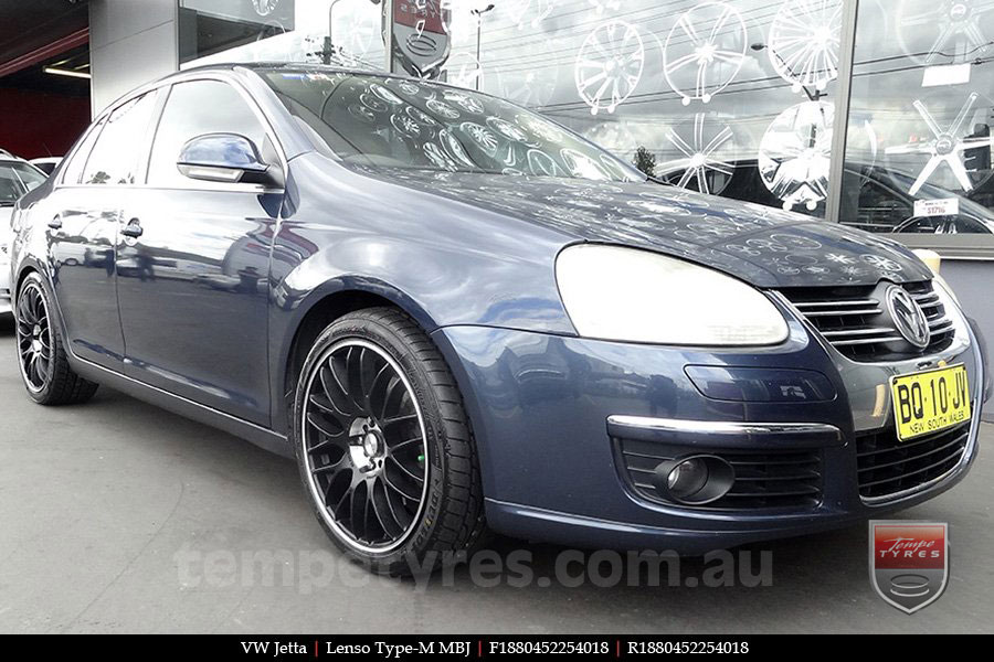 18x8.0 Lenso Type-M MBJ on VW JETTA