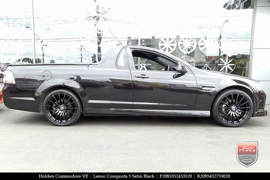 20x8.5 20x9.5 Lenso Conquista 5 SB CQ5 on HOLDEN COMMODORE VE