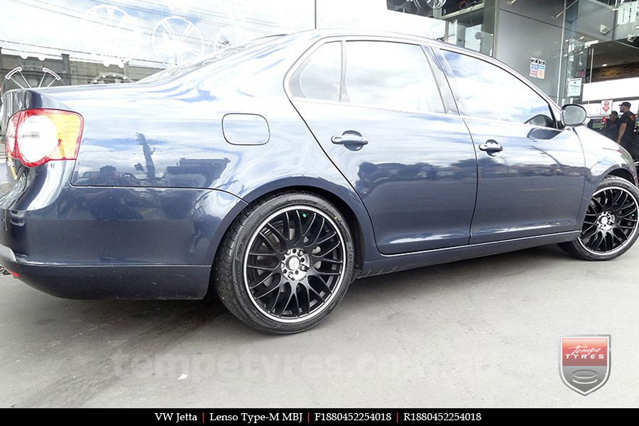 18x8.0 Lenso Type-M MBJ on VW JETTA