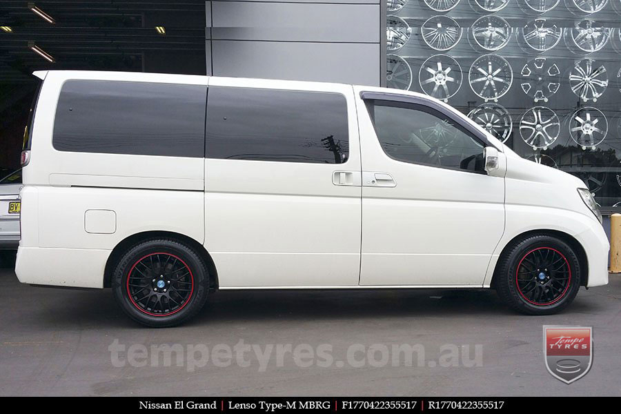 17x7.0 Lenso Type-M - MBRG on NISSAN ELGRAND