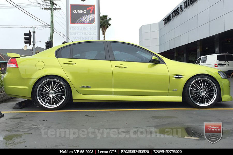 20x8.5 20x9.5 Lenso OP3 on HOLDEN COMMODORE VE