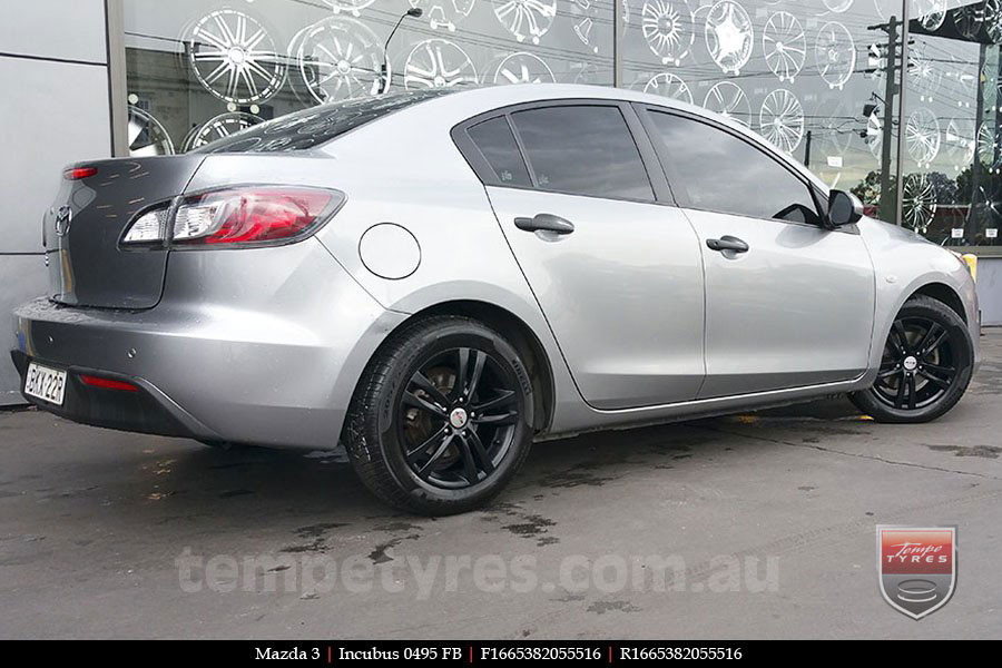 16x6.5 Incubus 0495 FB on MAZDA 3