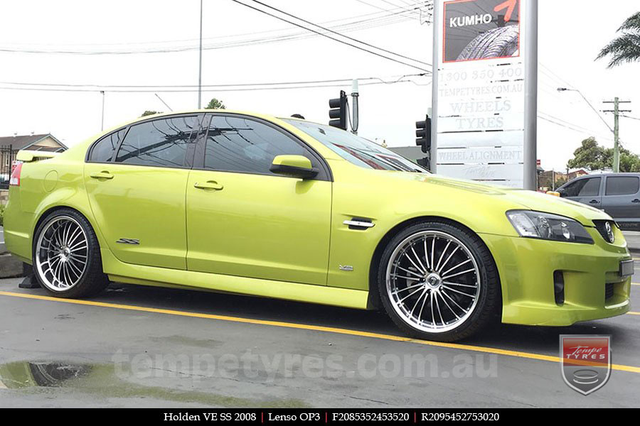 20x8.5 20x9.5 Lenso OP3 on HOLDEN COMMODORE VE