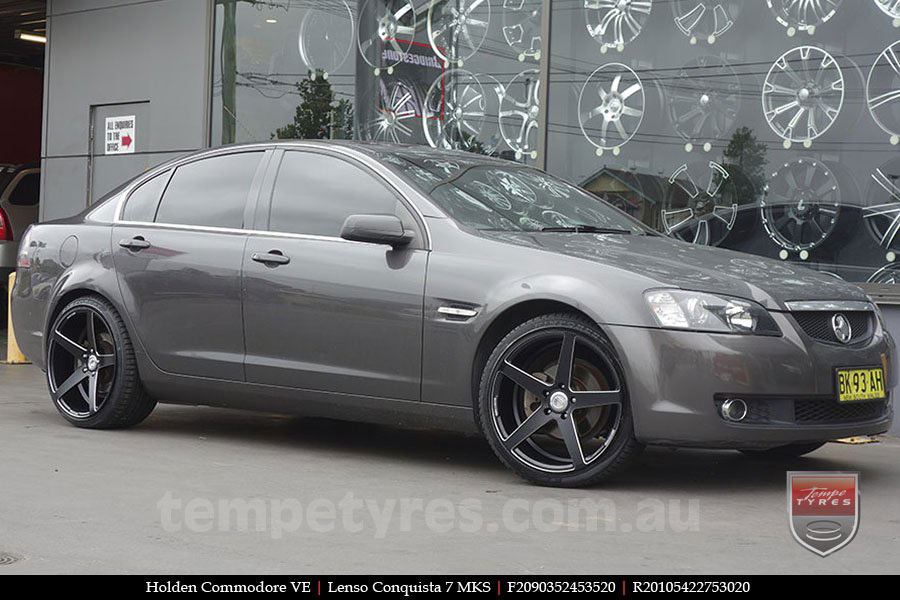 20x9.0 20x10.5 Lenso Conquista 7 MKS CQ7 on HOLDEN COMMODORE VE