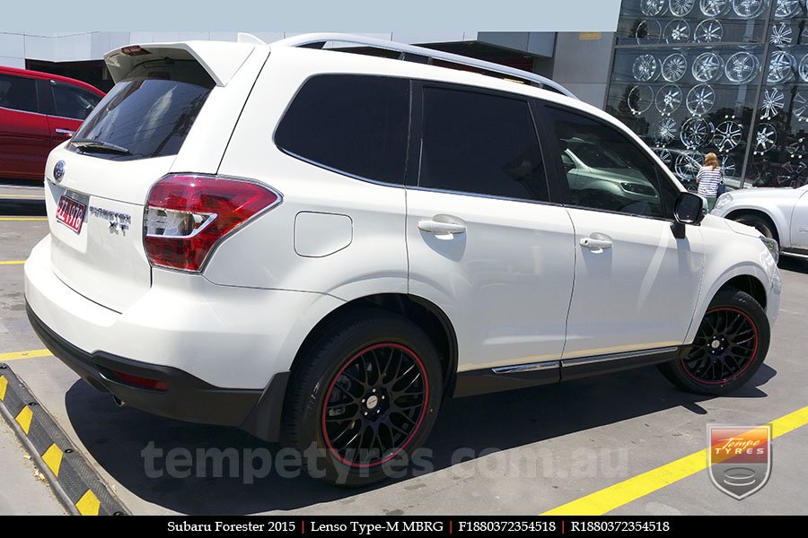 18x8.0 Lenso Type-M MBRG on SUBARU FORESTER