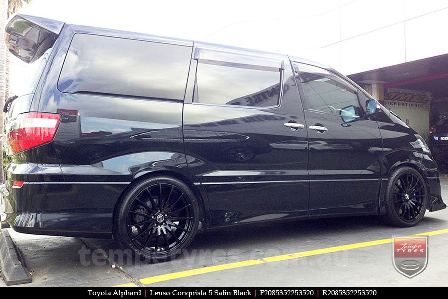 20x8.5 20x9.5 Lenso Conquista 5 SB CQ5 on TOYOTA ALPHARD