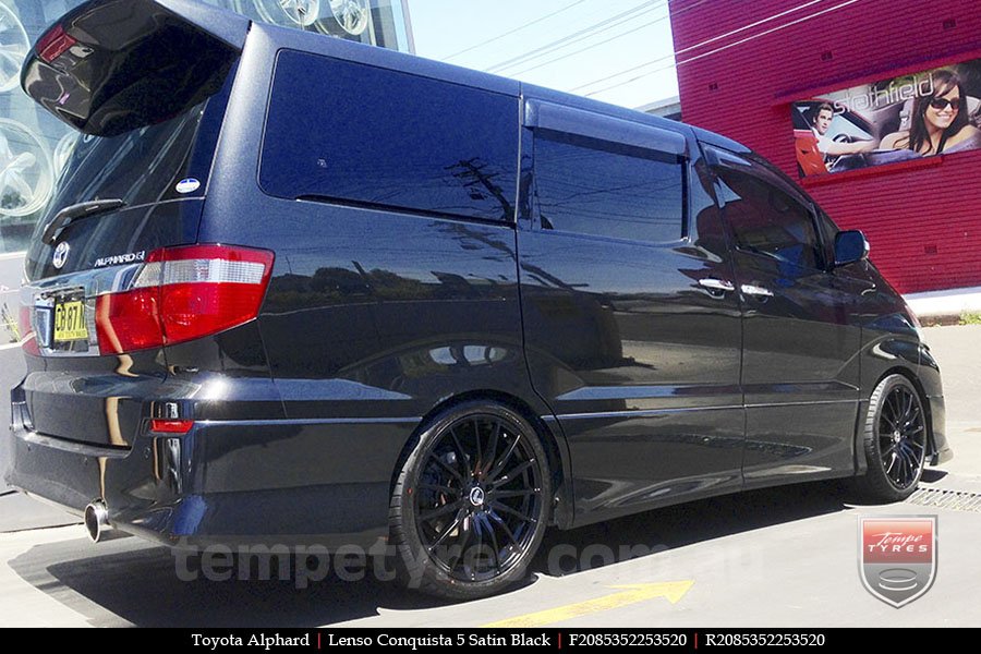 20x8.5 20x9.5 Lenso Conquista 5 SB CQ5 on TOYOTA ALPHARD