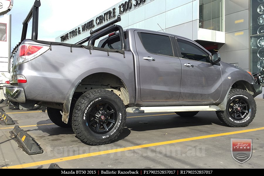 17x9.0 Ballistic Razorback on MAZDA BT50