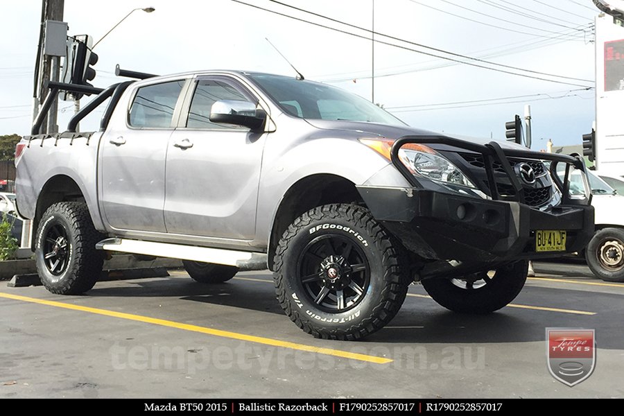 17x9.0 Ballistic Razorback on MAZDA BT50