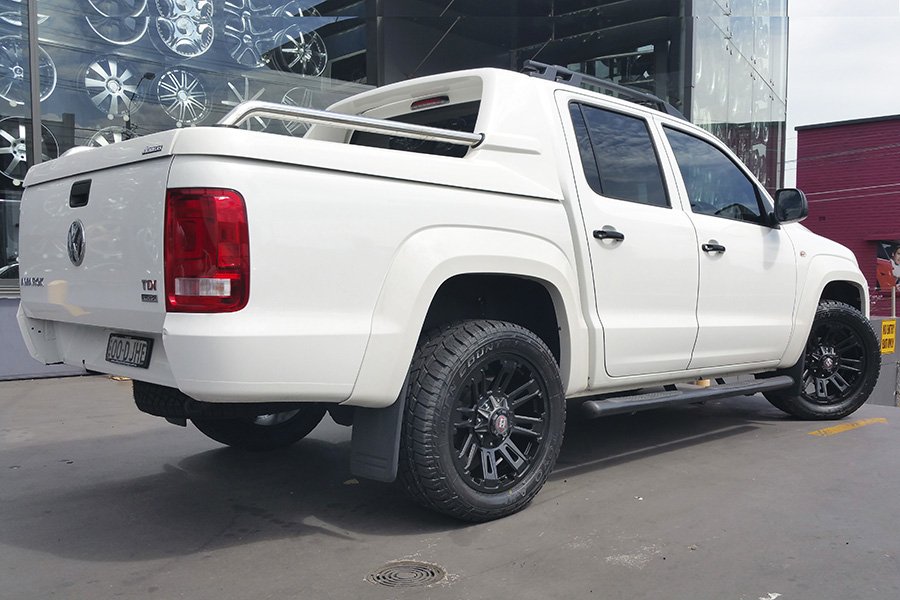 20x9.0 Ballistic Ravage Flat Black on VW AMAROK