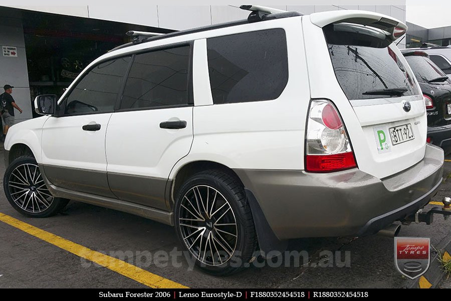 18x8.0 Lenso Eurostyle D ESD on SUBARU FORESTER