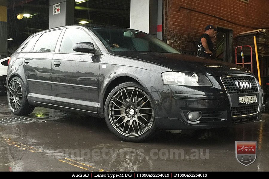 18x8.0 Lenso Type-M DG on AUDI A3