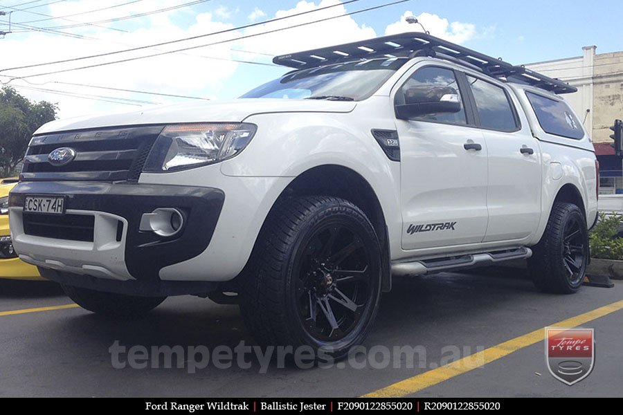 20x9.0 Ballistic Jester on FORD RANGER WILDTRAK