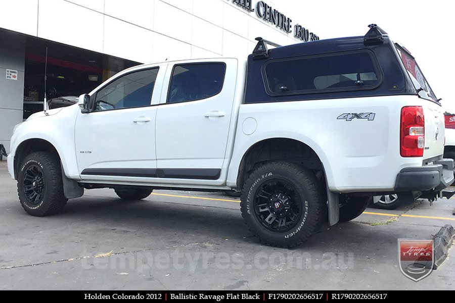 17x9.0 Ballistic Ravage Flat Black on HOLDEN COLORADO