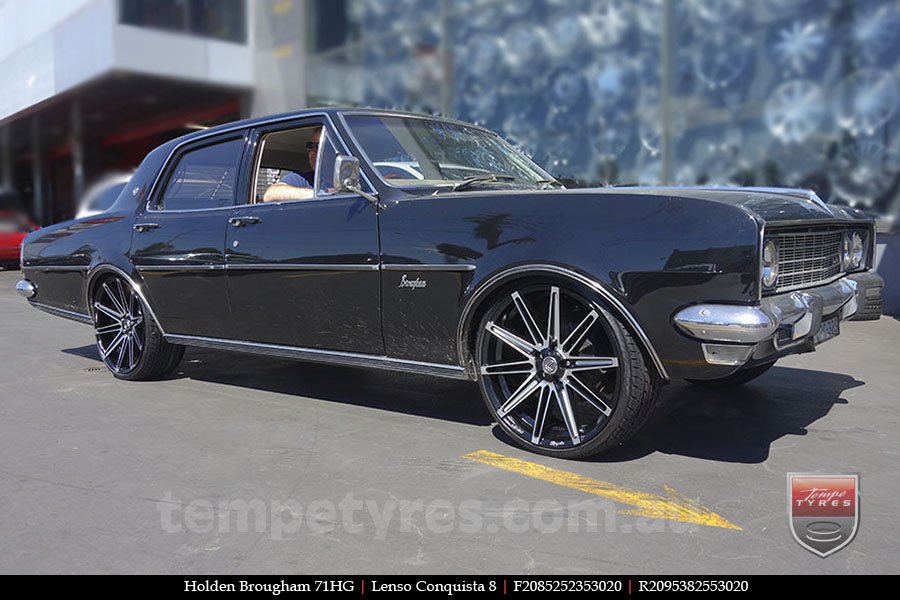 20x8.5 20x9.5 Lenso Conquista 8 CQ8 on HOLDEN BROUGHAM