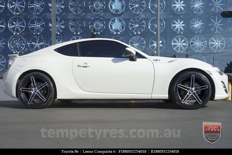 18x8.0 18x9.5 Lenso Conquista 6 CQ6 on TOYOTA 86