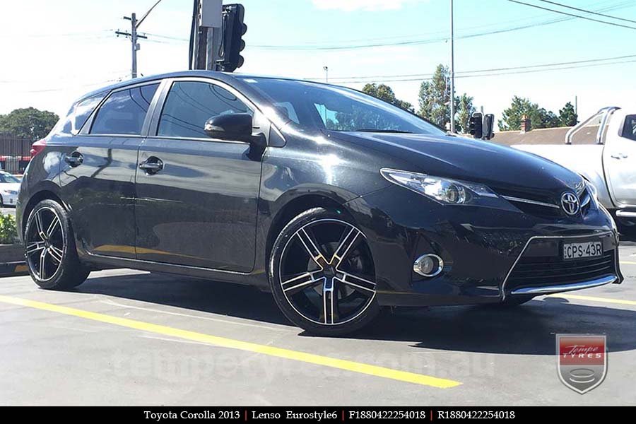 18x8.0 Lenso Eurostyle 6 ES6 on TOYOTA COROLLA