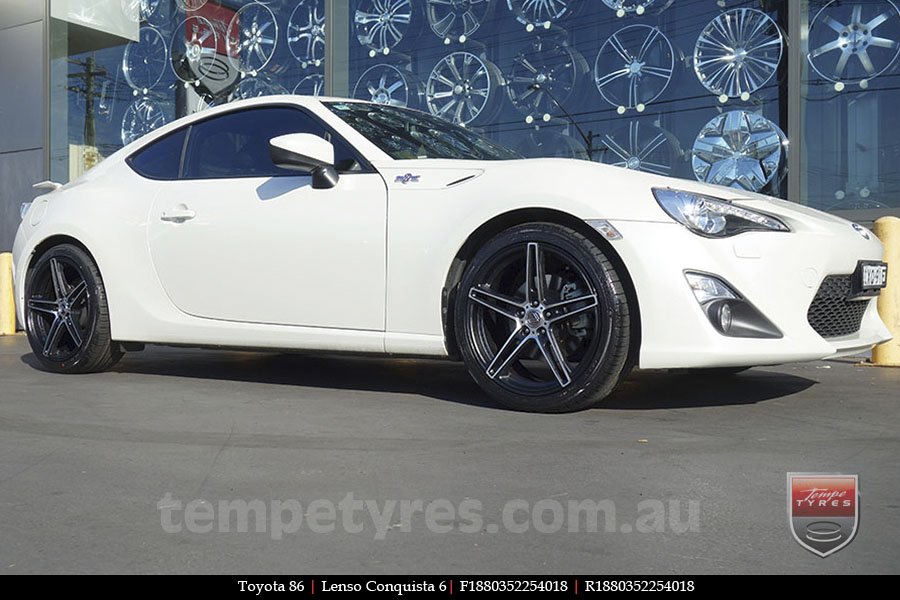 18x8.0 18x9.5 Lenso Conquista 6 CQ6 on TOYOTA 86