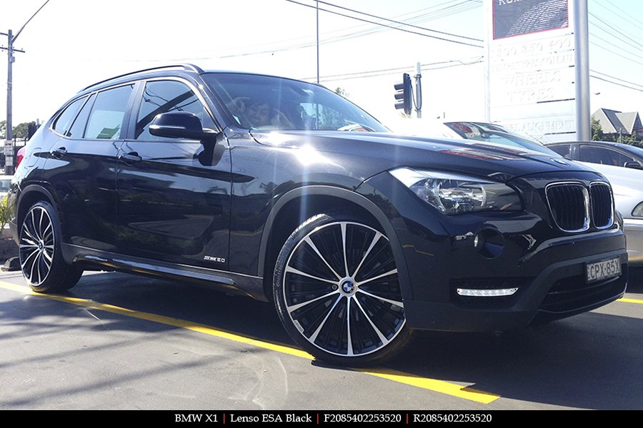 20X8.5 Lenso ESA Black on BMW X1