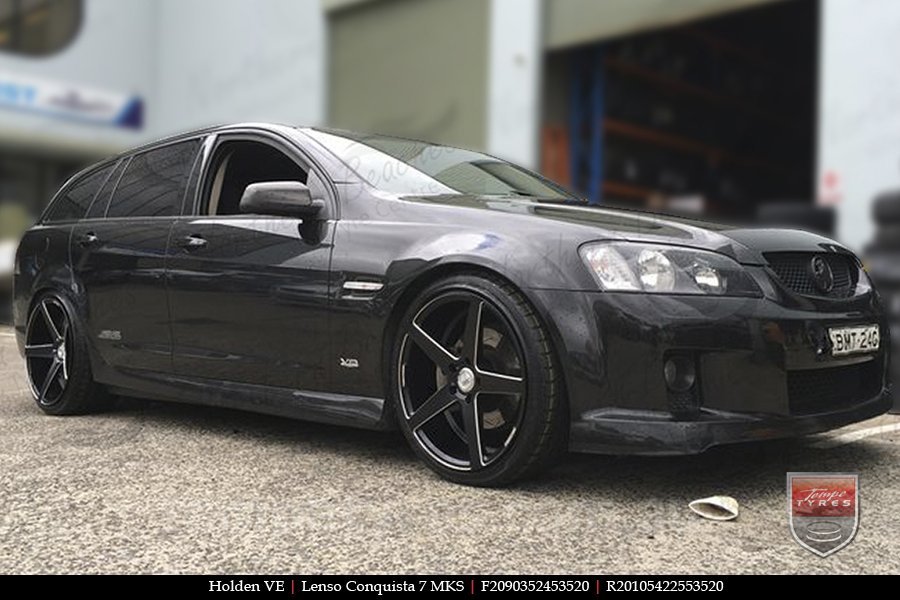 20x9.0 20x10.5 Lenso Conquista 7 MKS CQ7 on HOLDEN COMMODORE VE