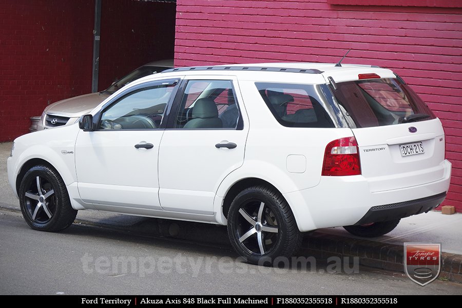 18x8.0 Akuza Axis 848 BFM on FORD TERRITORY