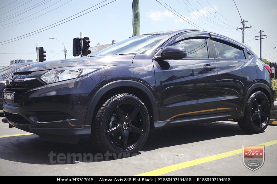 18x8.0 Akuza Axis 848 FB on HONDA HRV