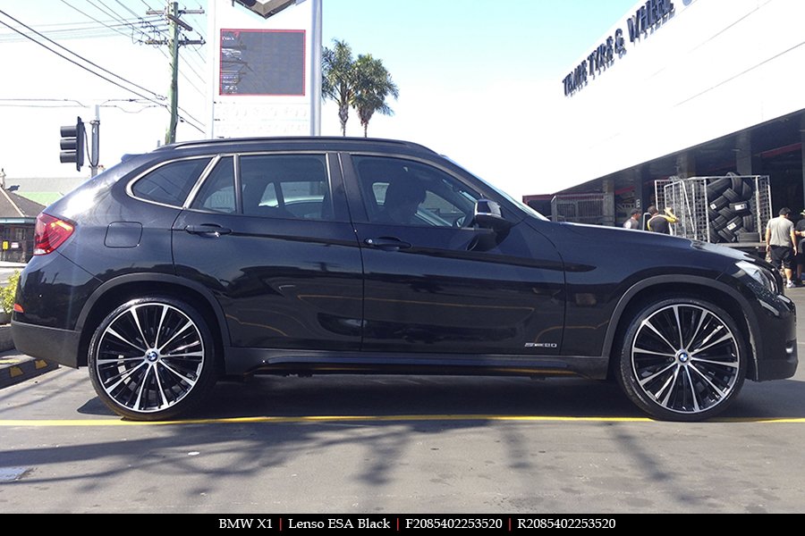 20X8.5 Lenso ESA Black on BMW X1