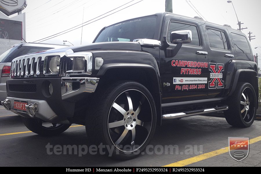 24x9.5 Menzari Absolute on HUMMER H3